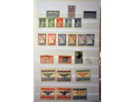 including approx. 120 large Hermes heads used and */(*) incl. some better values, mixed quality on 2 stock leaves