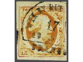 Wyk by Duurstede B (Ey 900) deels op 15 cent donkeroranje pos. 39, pracht ex. (diverse stempeltjes achterzijde) Herkomst: col