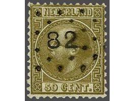 82 - Nijmegen - op 3e emissie 50 cent, luxe!, cat.w. 10+200