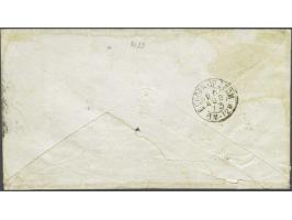 159 - Kamp bij Milligen - op 5 cent blauw op envelop 25-8-1873 naar Bergen op Zoom, fraai ex. (tanding rechts)