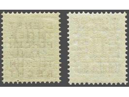 Opruimingsuitgifte 10 cent op 3 cent en 1 gulden op 17½ cent tanding 12½ met certificaat Vleeming 2017, cat.w. 310 