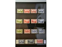 Landscapes 12, 60 and 72 heller, perforated proofs in 4 different colours of each value and imperforated set in the choosen c