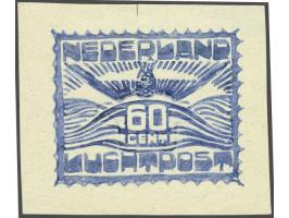 Afdruk gekozen ontwerp getekende prent 60 cent vliegende meeuw 8x10 cm