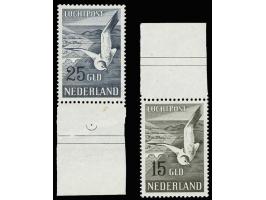 Meeuwen 15 en 25 gulden met velrand, cat.w. 600