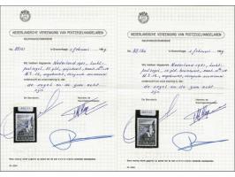 Meeuwen 15 en 25 gulden beide met certificaat NVPH 1989, cat.w. 600