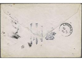 Luchtpostbrief Esperanto congres 'sGravenhage 9.VIII.1920 naar Darlington England, aankomststempel London 10-8-1920, geschrev