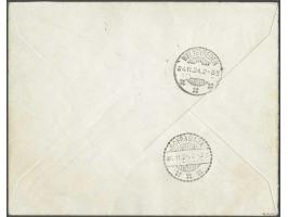 Van der Hoopvlucht, BS zonder ster 1.X.24, envelop met 2 ex. 10 cent Opruimingsuitgifte 1923 voor port en 10 gulden Wilhelmin