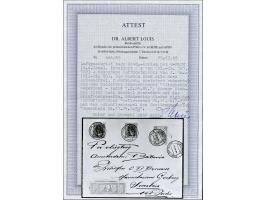 Van der Hoopvlucht, BS zonder ster 1.X.24, envelop met 2 ex. 10 cent Opruimingsuitgifte 1923 voor port en 10 gulden Wilhelmin