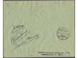Van der Hoopvlucht, BS met ster 1.X.24, envelop geaddresseerd aan A.N.J. Thomassen à Thuessink van der Hoop, c/o den Heere Dr