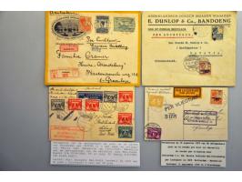 ruim 150 proefvluchten Nederland-Ned.Indië en retour 1928-1929 w.b. trajectpost (w.b. VH B17m, 17n, 17l, 20n, 22k, 22w, 22y e