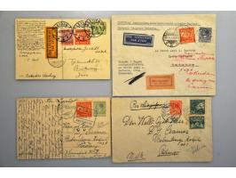 ruim 150 proefvluchten Nederland-Ned.Indië en retour 1928-1929 w.b. trajectpost (w.b. VH B17m, 17n, 17l, 20n, 22k, 22w, 22y e