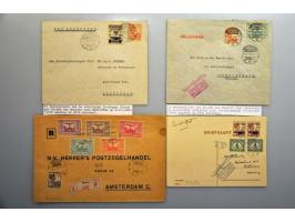 ruim 150 proefvluchten Nederland-Ned.Indië en retour 1928-1929 w.b. trajectpost (w.b. VH B17m, 17n, 17l, 20n, 22k, 22w, 22y e