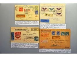 ruim 150 proefvluchten Nederland-Ned.Indië en retour 1928-1929 w.b. trajectpost (w.b. VH B17m, 17n, 17l, 20n, 22k, 22w, 22y e