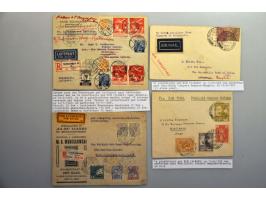 ruim 150 proefvluchten Nederland-Ned.Indië en retour 1928-1929 w.b. trajectpost (w.b. VH B17m, 17n, 17l, 20n, 22k, 22w, 22y e