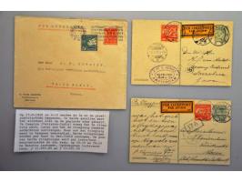 ruim 150 proefvluchten Nederland-Ned.Indië en retour 1928-1929 w.b. trajectpost (w.b. VH B17m, 17n, 17l, 20n, 22k, 22w, 22y e