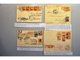ruim 150 proefvluchten Nederland-Ned.Indië en retour 1928-1929 w.b. trajectpost (w.b. VH B17m, 17n, 17l, 20n, 22k, 22w, 22y e