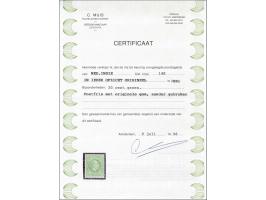 30 cent groen tanding 12½ grote gaten met certificaat Muis 1996, cat.w. 350