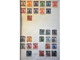 including Japan, China, paquebot postmarks, Pexip '37 mini-sheet, collection Spanish Guinee etc. on album pages