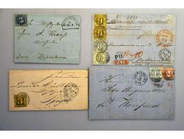 postal history 8 entires and 1 front including Baden, Bavaria, Thurn and Taxis etc.   