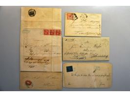 postal history 8 entires and 1 front including Baden, Bavaria, Thurn and Taxis etc.   