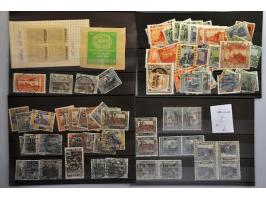 including  tete-beche pairs, inverted overprints and better ex. used and */** on stockcards