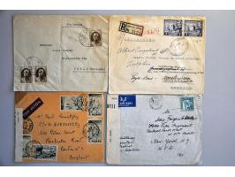 about 100 covers/postal stationery with a.o. Germany, censored, POW etc.