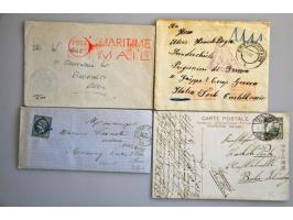 about 100 covers/postal stationery with a.o. Germany, censored, POW etc.