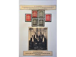 specialized collection 1871-1973 used and unused with better material, nicely arranged and well documented in binder