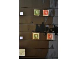 specialised collection overprints including a.o. 7 Heller 1915 perforated 9½ (Ferchenbauer certificate, cto cancel), inverted