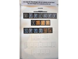 collection used and */** from 1852 onwards with better ex. in Yvert album and on album leaves   