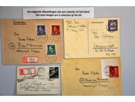 collection used and */** including larger units, postal stationery, covers etc. in stockbook