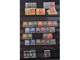 collection used and */** including larger units, postal stationery, covers etc. in stockbook