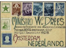 Esperanto envelop with colourful franking from Sofia 20-4-1947 addressed to the later famous Dutch prime-minister Willem Dree