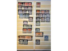stock including Ceylon, India (a.o. Gandhi 10 rupees*), Malta and Mauritius with many classics in 4 stockbooks