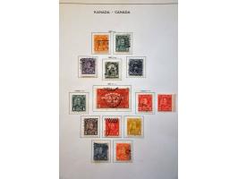 collection 1851-1981 mainly used with many better sets and stamps in Schaubek binder and stockbook