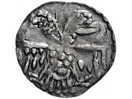 Provinciaal Halen denier (ca. 1235) (emissies met uitsluitend stedelijke symbolen ca. 1210-1280) Vanhoudt G97 AG 12mm 0,56gr 