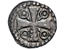 Provinciaal Halen denier (ca. 1235) (emissies met uitsluitend stedelijke symbolen ca. 1210-1280) Vanhoudt G97 AG 12mm 0,56gr 