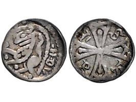 Provinciaal Leuven Denier Hendrik II-III (1235-1245-1261) Vanhoudt G40 AG 12mm 0,53gr ZF