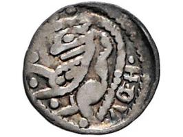 Provinciaal Leuven Denier Hendrik II-III (1235-1245-1261) Vanhoudt G40 AG 12mm 0,53gr ZF