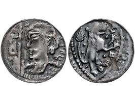 Provinciaal Godefroy III Le Courageux de Lorraine (± 1140-1190) Denier AG 0,80gr W. 16 ZF