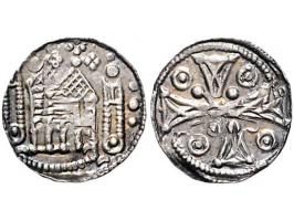 Provinciaal Vilvoorde denier (1210-1235) (emissies met uitsluitend stedelijke symbolen ca. 1210-1280) Vanhoudt G120-1 AG 12mm