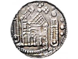 Provinciaal Vilvoorde denier (1210-1235) (emissies met uitsluitend stedelijke symbolen ca. 1210-1280) Vanhoudt G120-1 AG 12mm