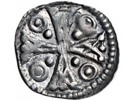 Provinciaal Vilvoorde denier (1210-1235) (emissies met uitsluitend stedelijke symbolen ca. 1210-1280) Vanhoudt G120-1 AG 12mm