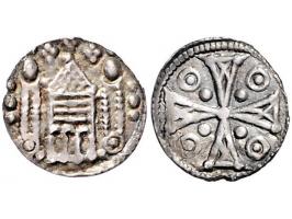 Provinciaal Vilvoorde denier (1210-1235) (emissies met uitsluitend stedelijke symbolen ca. 1210-1280) Vanhoudt G120-1 AG 12mm