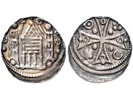 Provinciaal Vilvoorde denier (1210-1235) (emissies met uitsluitend stedelijke symbolen ca. 1210-1280) Vanhoudt G123 AG 13mm 0