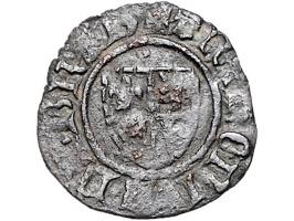 Provinciaal 1406-1415 Dubbele mijt of ¼ botdrager AE 1,23gr fr