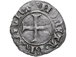 Provinciaal 1406-1415 Dubbele mijt of ¼ botdrager AE 1,23gr fr