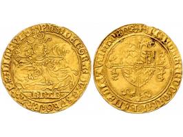 Provinciaal Philips rijder of Chevalier d'Or AU 3,59gr W. 468 bijna PR