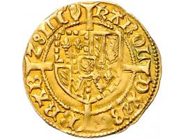 Provinciaal Karel de Stoute (1467-1477) St.Andries of Bourgondische goudgulden AU 3,45gr W. 499 bijna PR