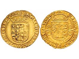 Provinciaal ½ Gouden reaal Antwerpen AU 3,51gr W. 660 bijna PR